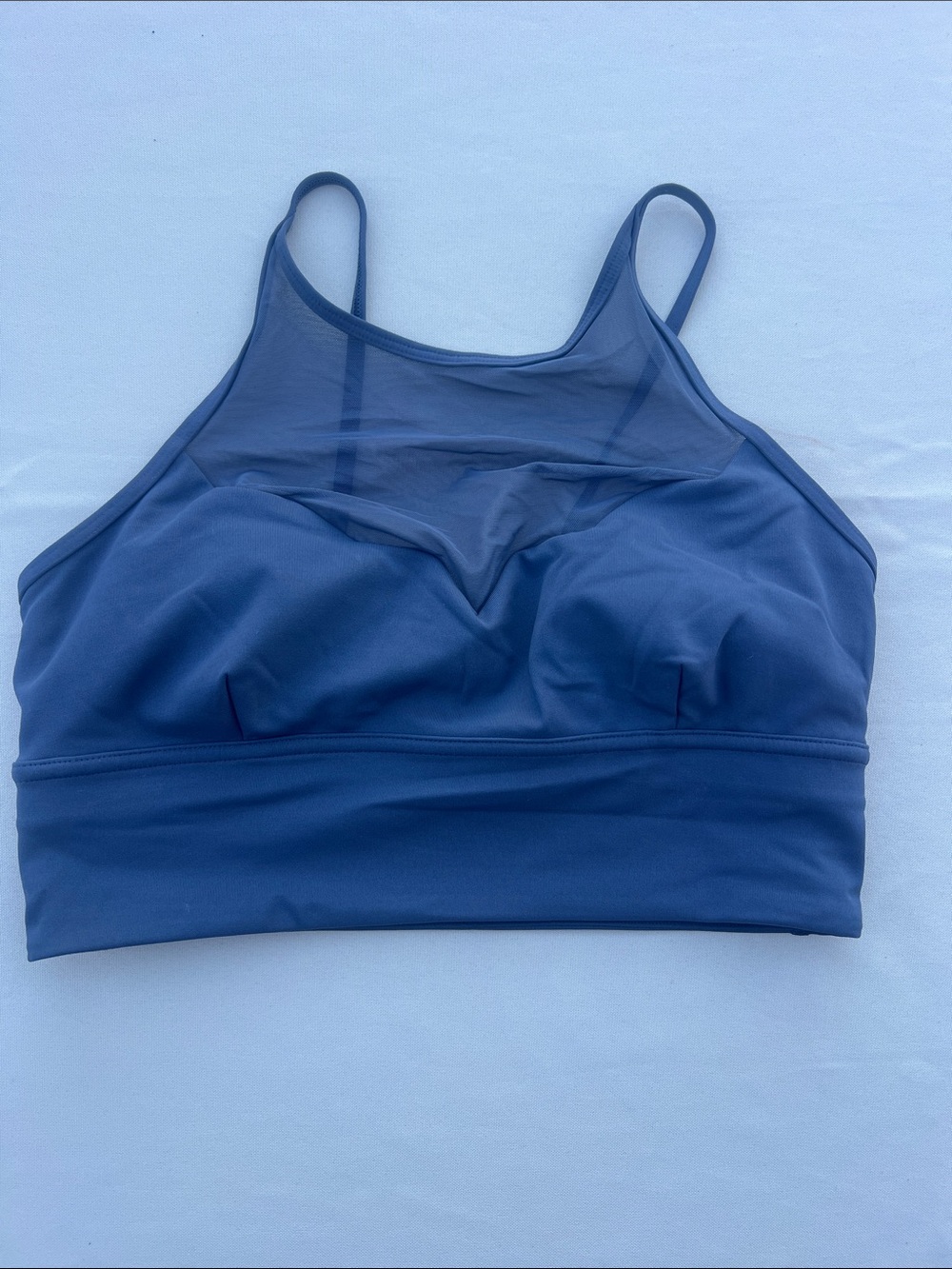lululemon athletica Navy Mesh-Panel Sports Bralette